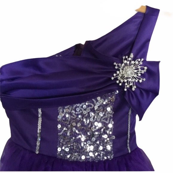 Girl’s One-Shoulder Dress - Picture 2 of 5